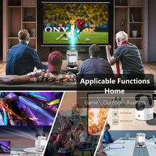 Load image into Gallery viewer, Unitedtime Projector with WiFi and Bluetooth Native 1080p Support 4K 12000 Lumens Integrated 180°Adjustable Stand Portable, for Home Theater Support HDMI, USB, PC, TV Box, iOS &amp; Android Phone。Model:TZ2