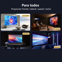 Load image into Gallery viewer, Feelwow Portable Projector 90°Adjust Stand Hight Adjustment  Native 720p Support 10180P 4K  with Android WiFi and Bluetooth Mini TS7