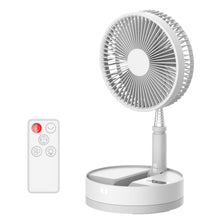 Load image into Gallery viewer, Desk and table fan, Battery Powered Pedestal Fan,Foldable and Adjustable Height Air Circulator flool Fan for Outdoor, Courtyard, Beach, Tent, Travel, Room, Kitchen,4 Speeds, with Timer night light Remote(UT10)